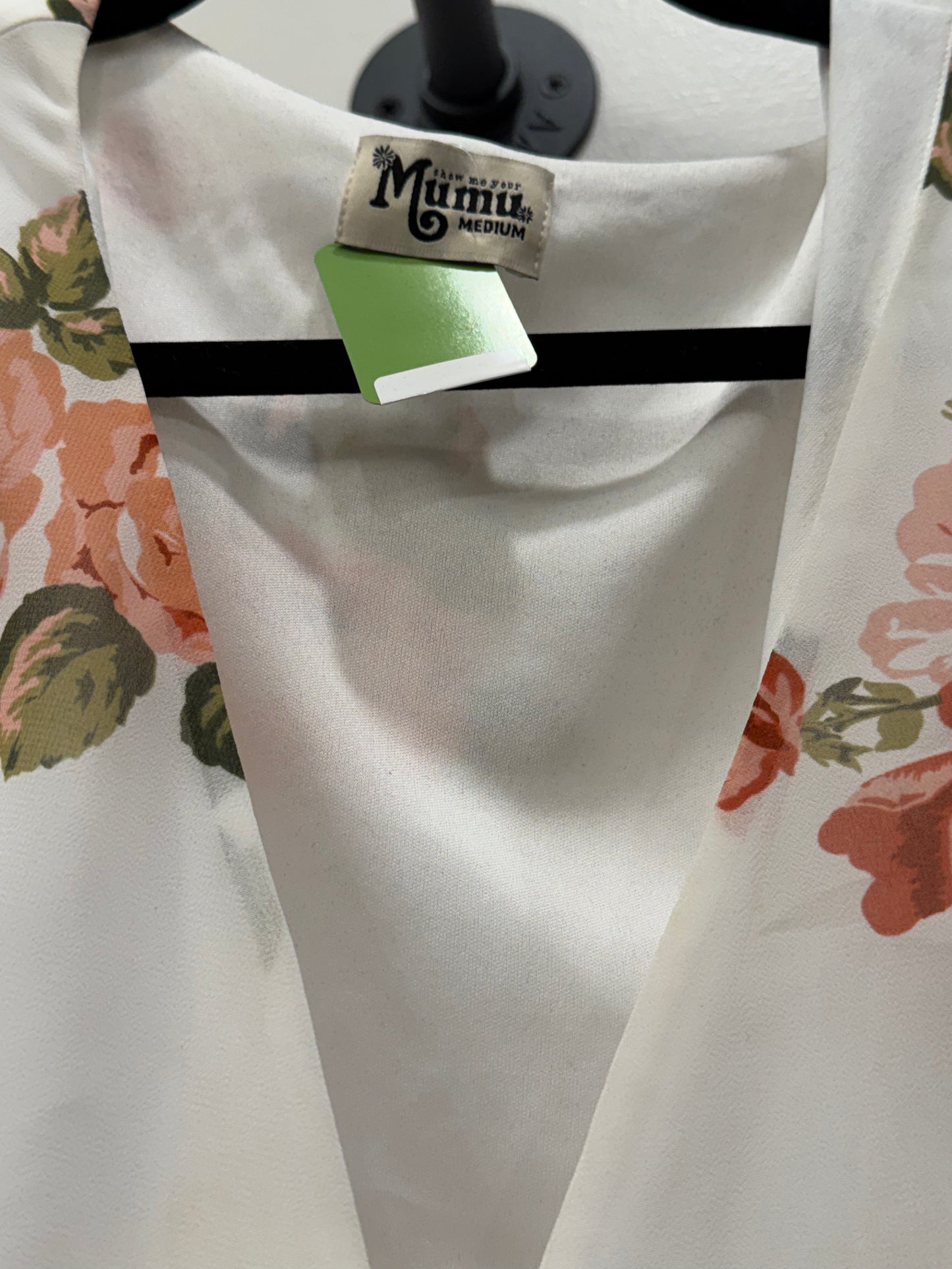 Show Me Your Mumu, White Dress with Red and Pink Floral, Size M