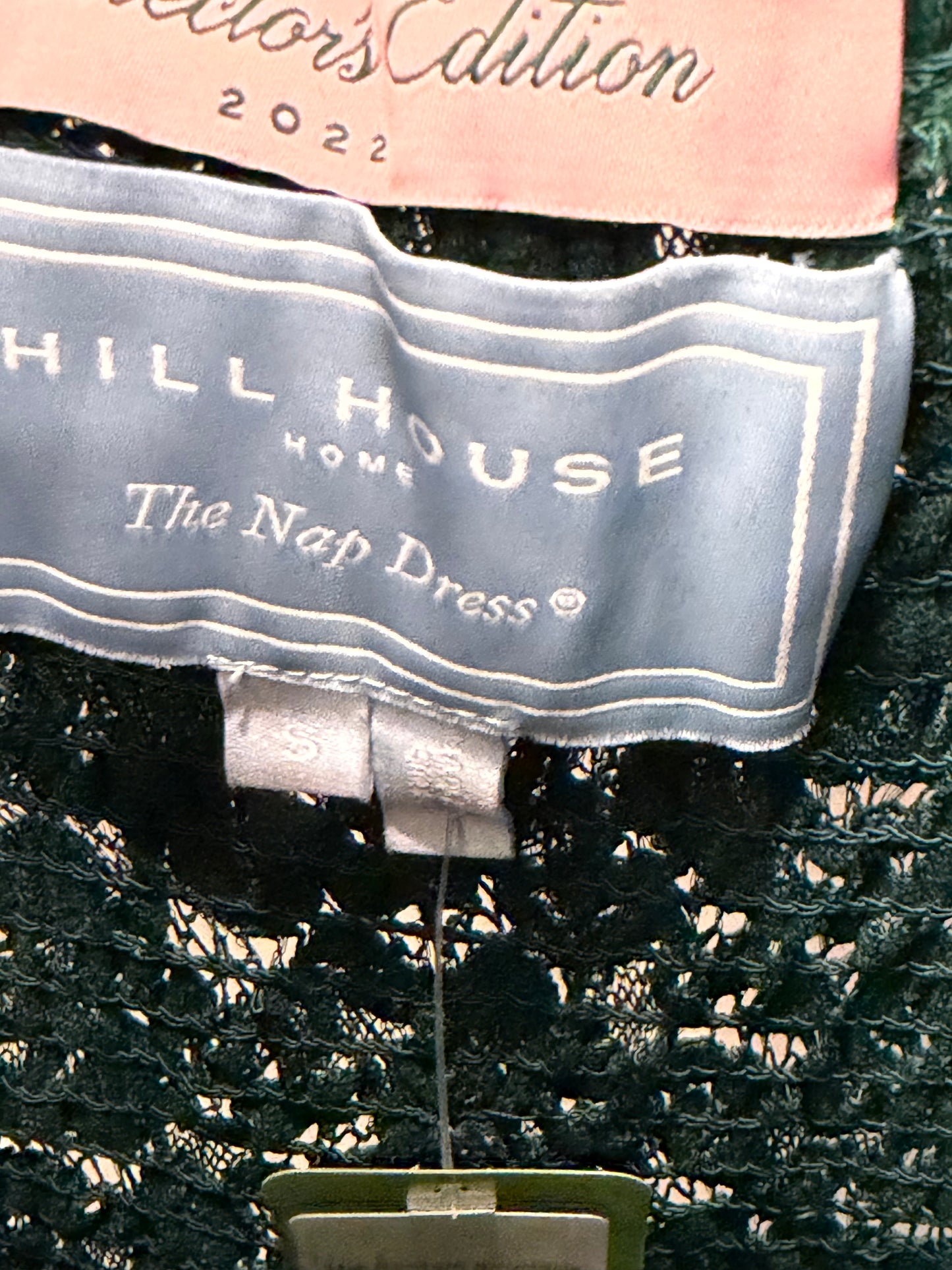 Green Hill House Collectors Edition 2022 Nap Dress Green Lace Elie With Slip, Size S