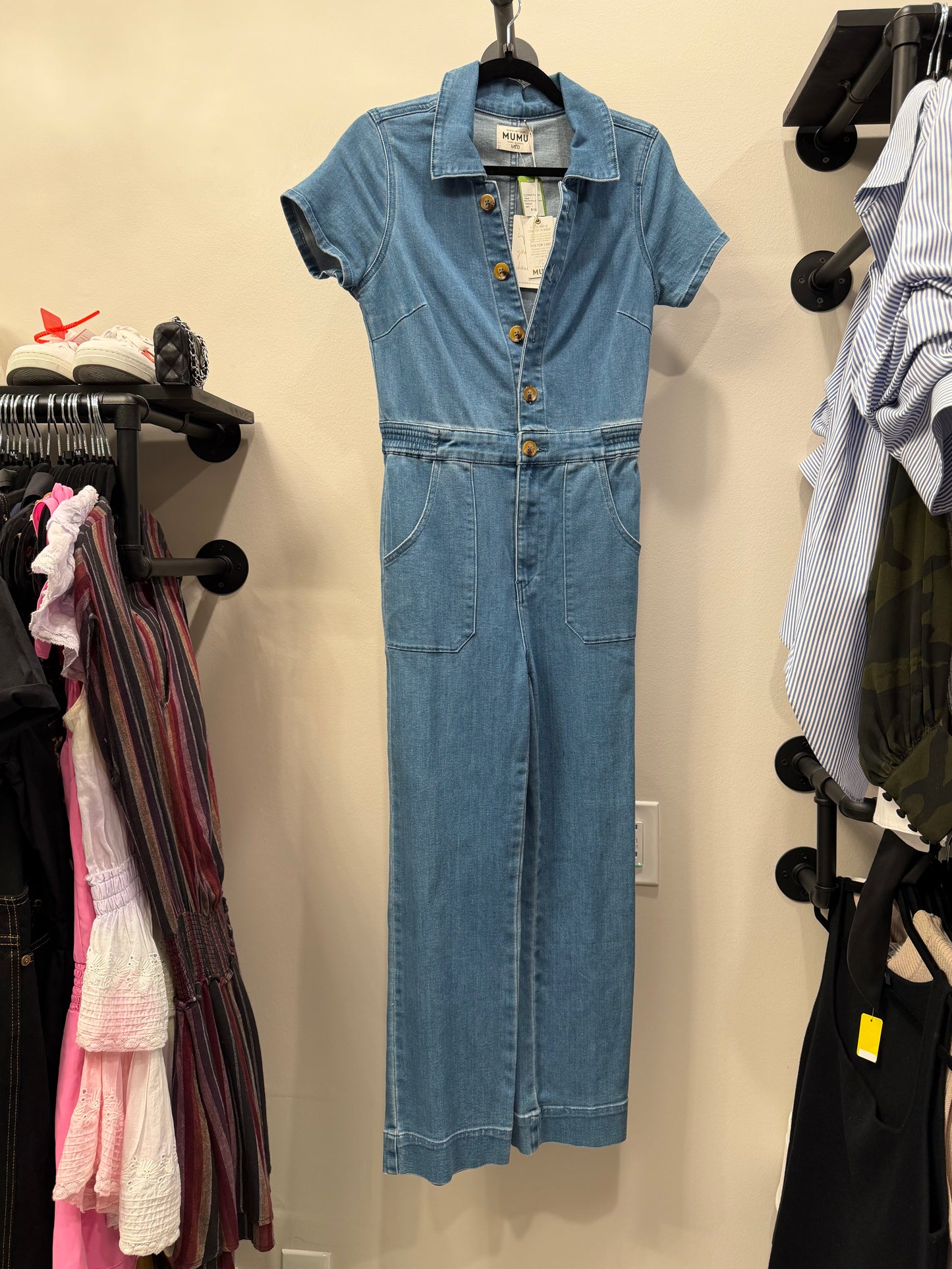 Show Me Your Mumu, Light Denim Jumpsuit, NWT, Size M