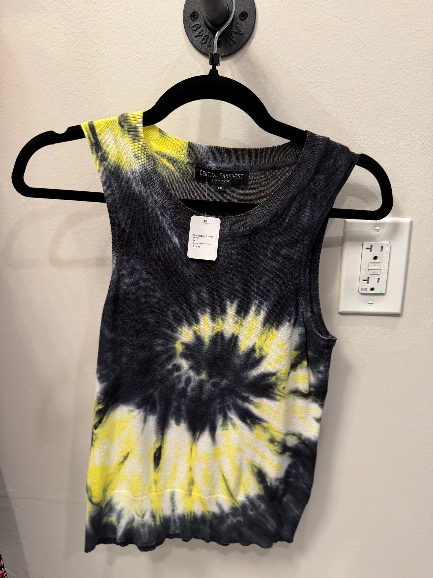 Central Park West Tie Dye Knit Top, Size XS