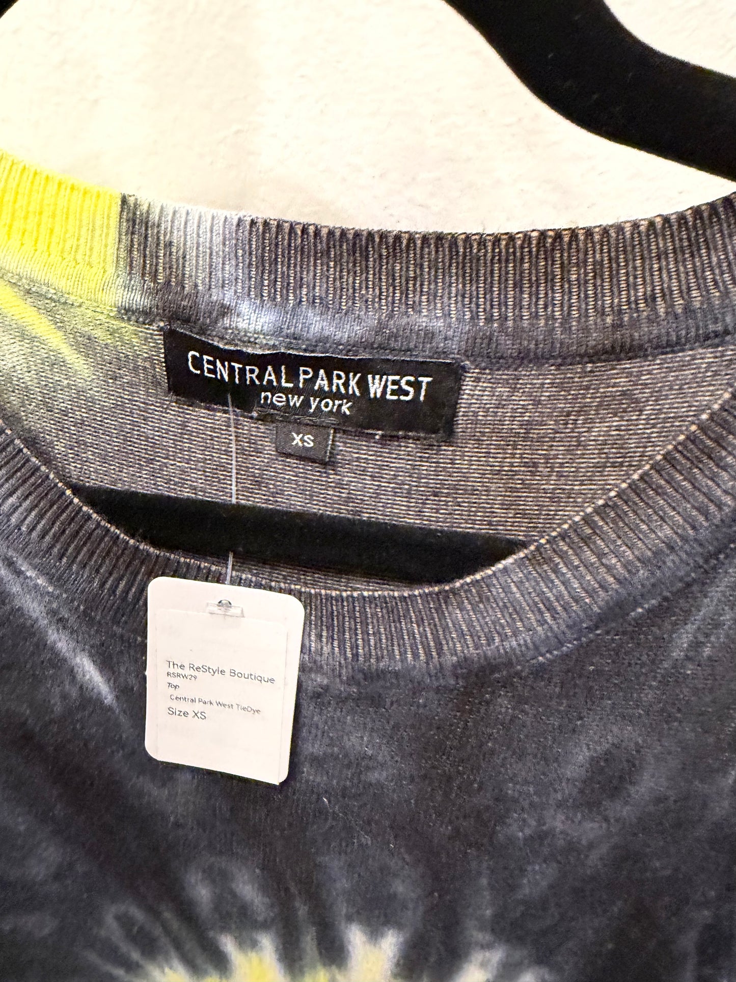 Central Park West Tie Dye Knit Top, Size XS