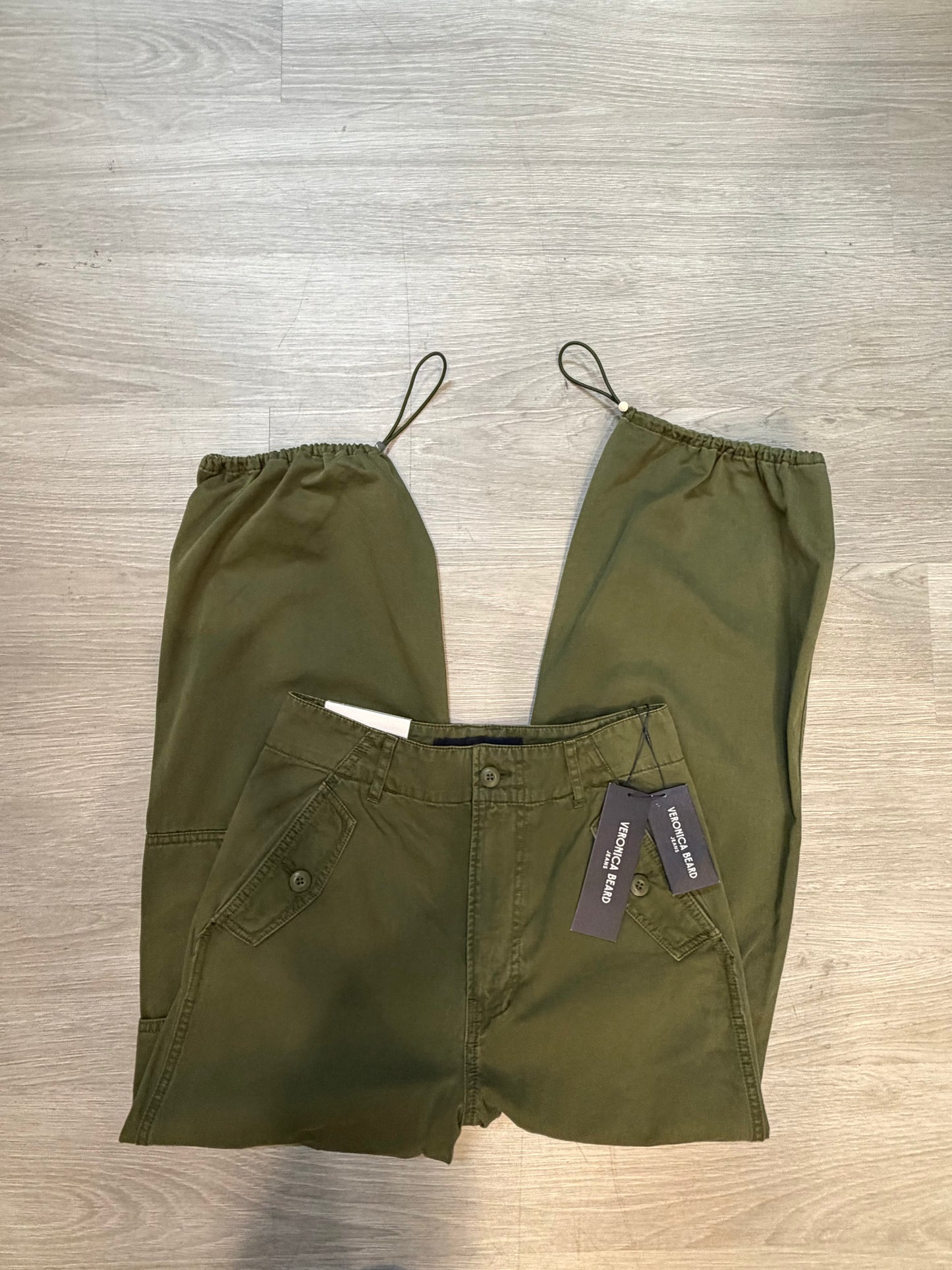 Veronica Beard Army Green Cargo Pants, NWT, Size 28