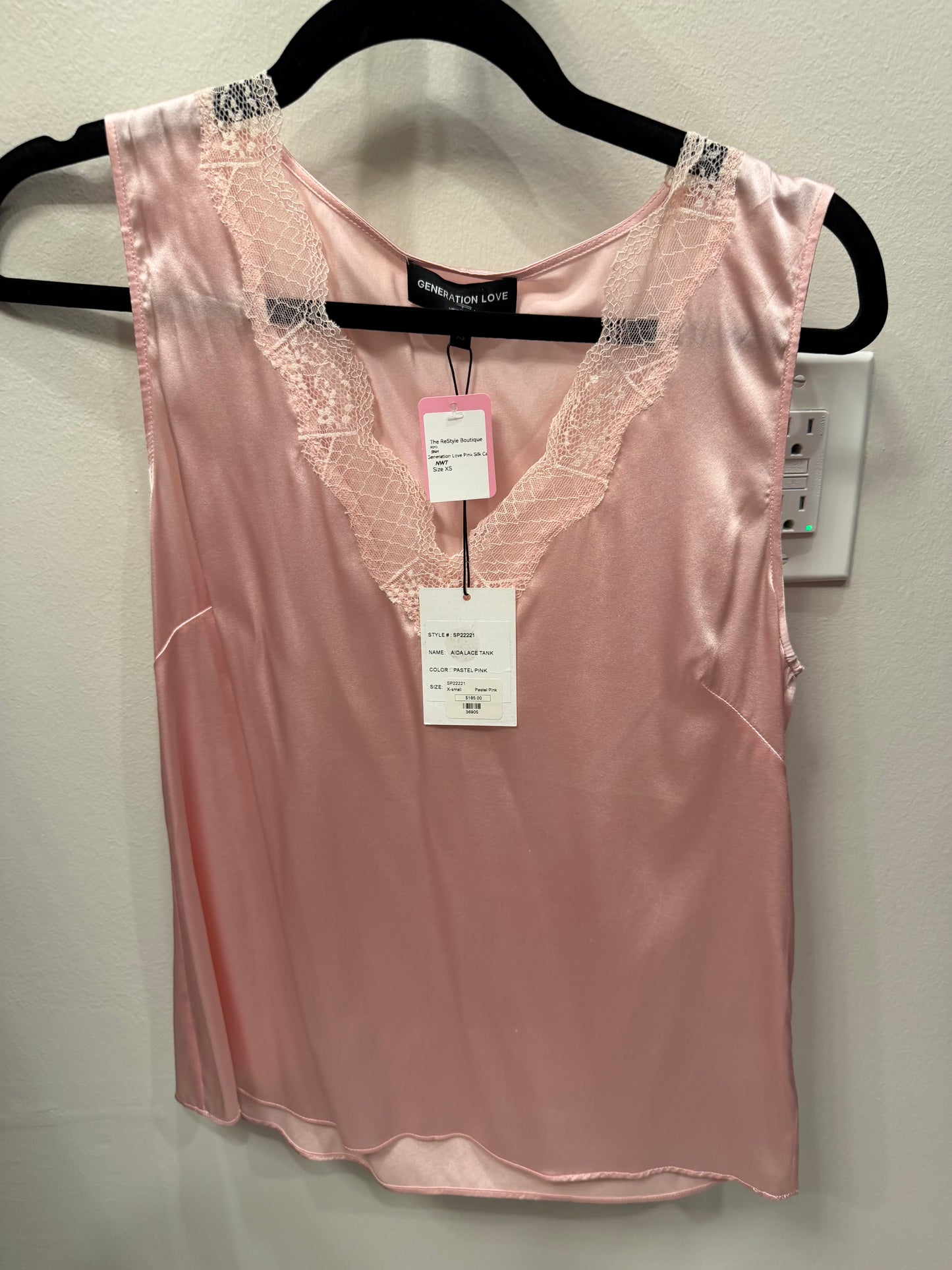 Generation Love Aida Lace Tank, Pink, NWT, Size XS