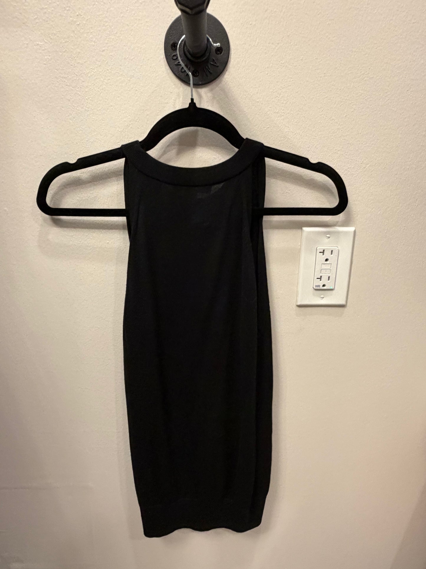 Michael Kors Black Sleeveless Top, Keyhole Neck, Size XS