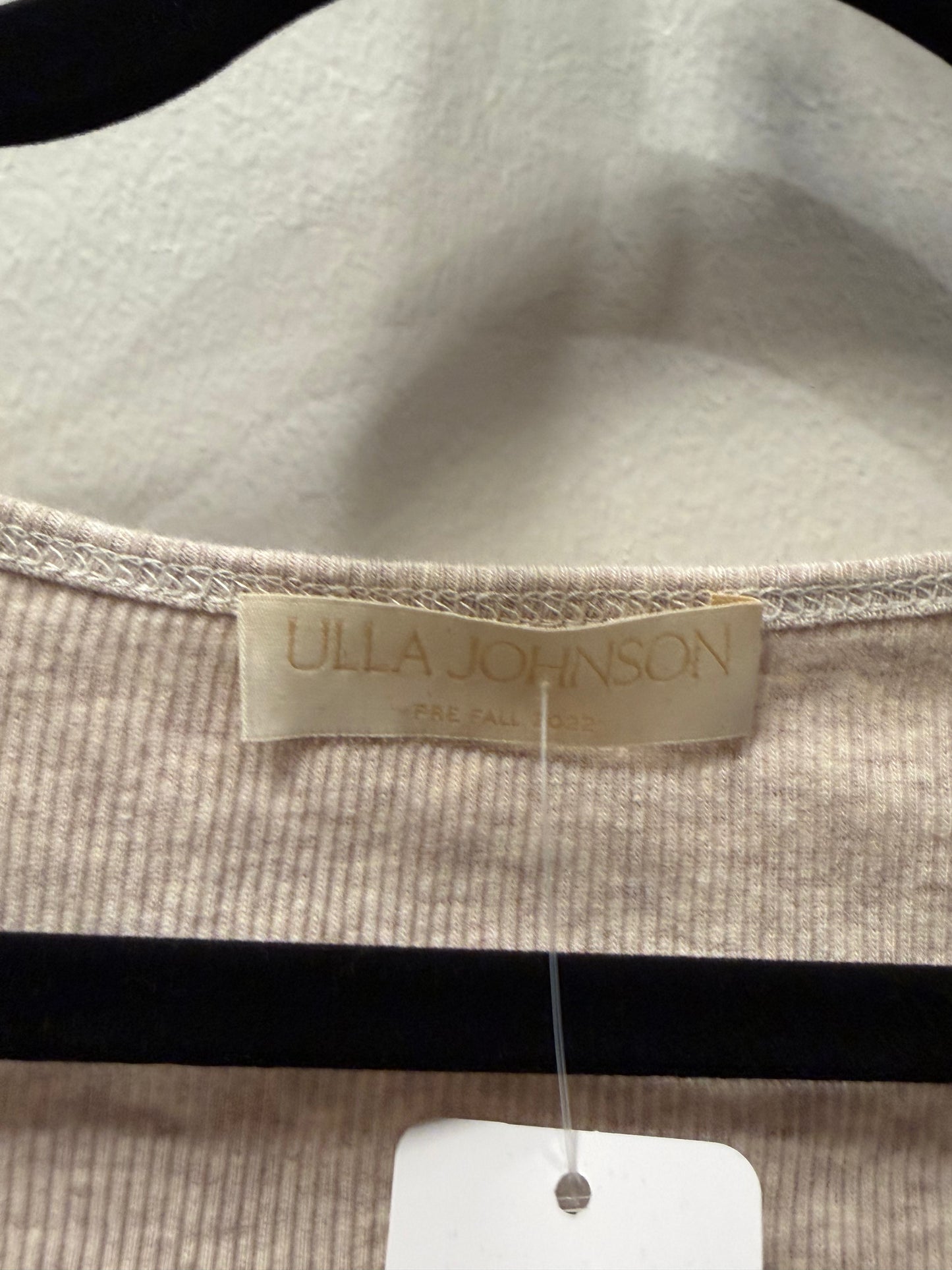 Ulla Johnson Ribbed Top, Tan, Size S
