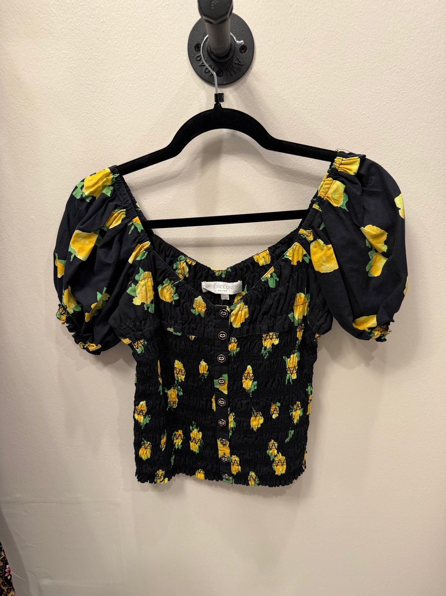 Caroline Black With Yellow Blouse, Size S