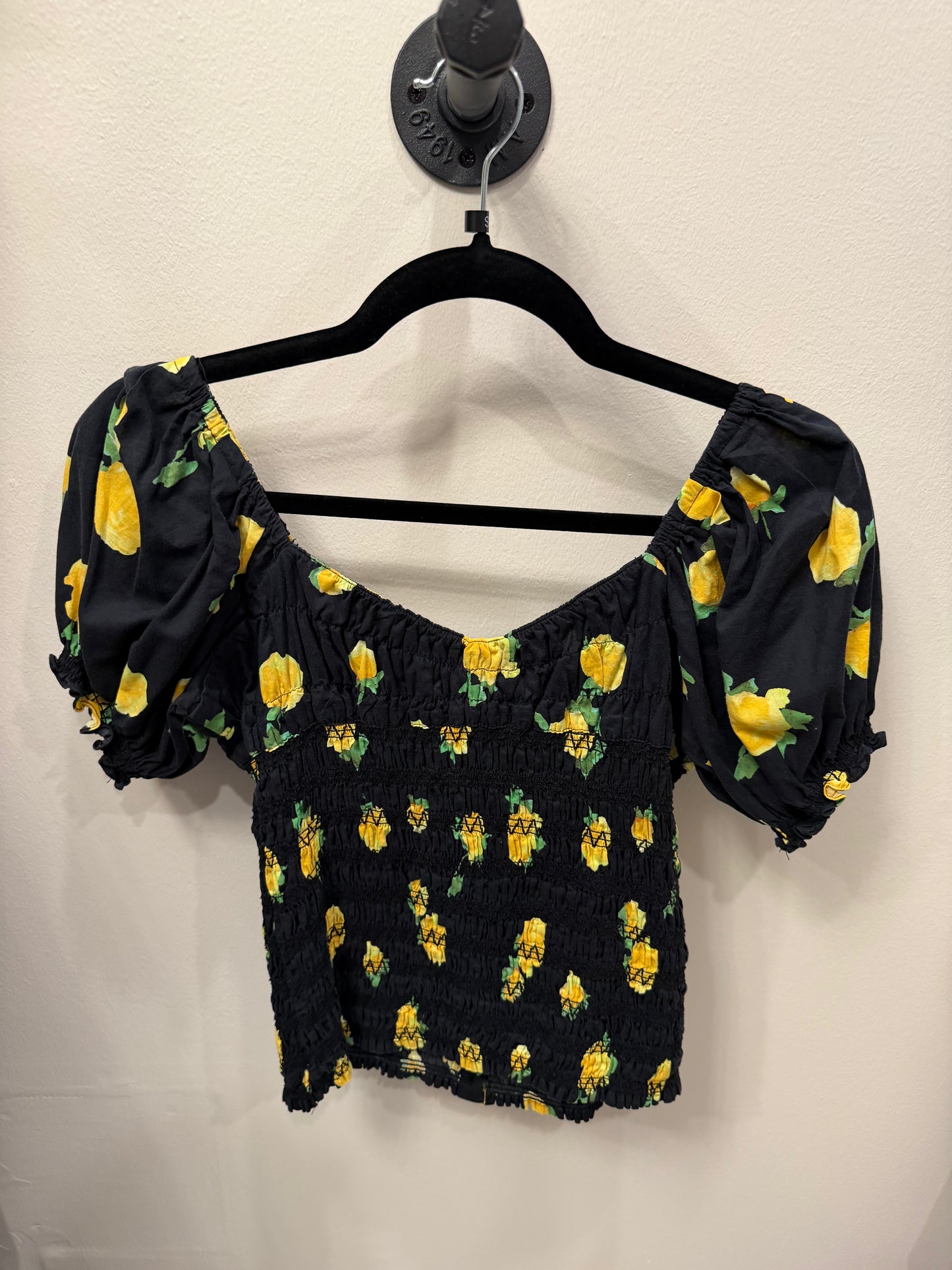 Caroline Black With Yellow Blouse, Size S