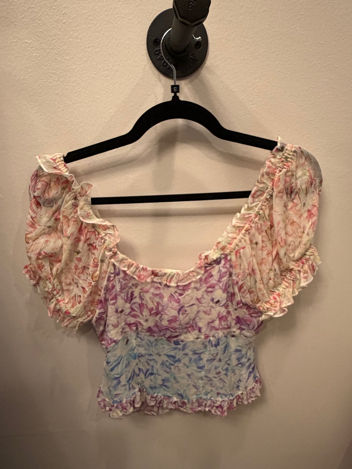 LoveShackFancy Floral Sheer Top, Size 2