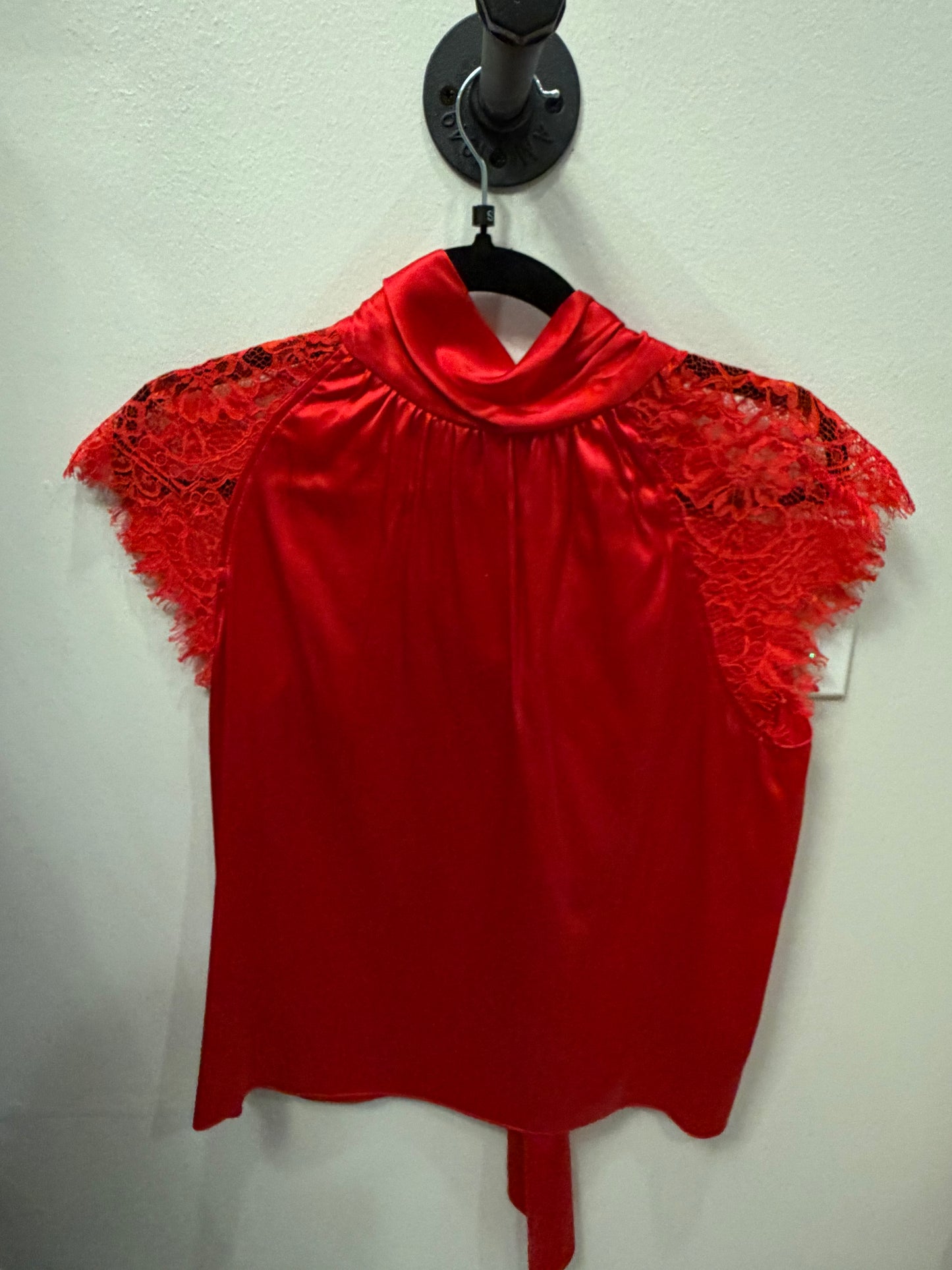 Generation Love Red Lace Blouse, Size XS