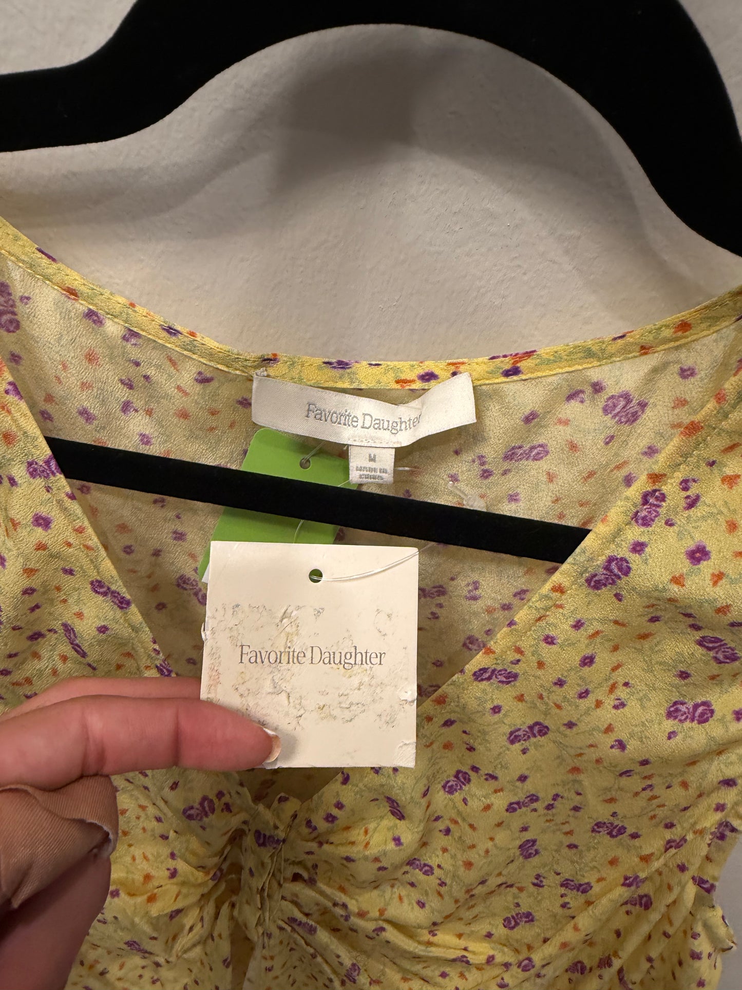Favorite Daughter Tie Front Blouse, NWT, Size M