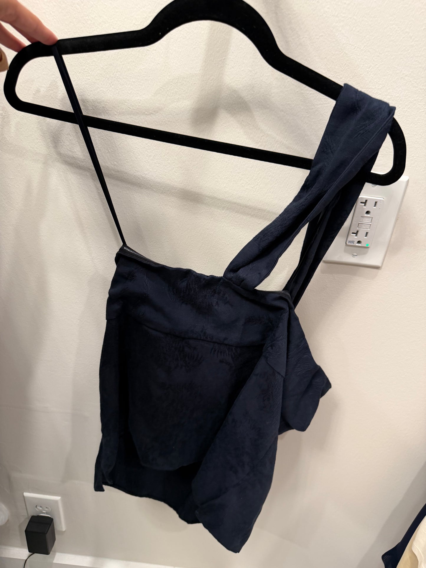 Veronica Beard Black One Strap Top, NWT, Size 12