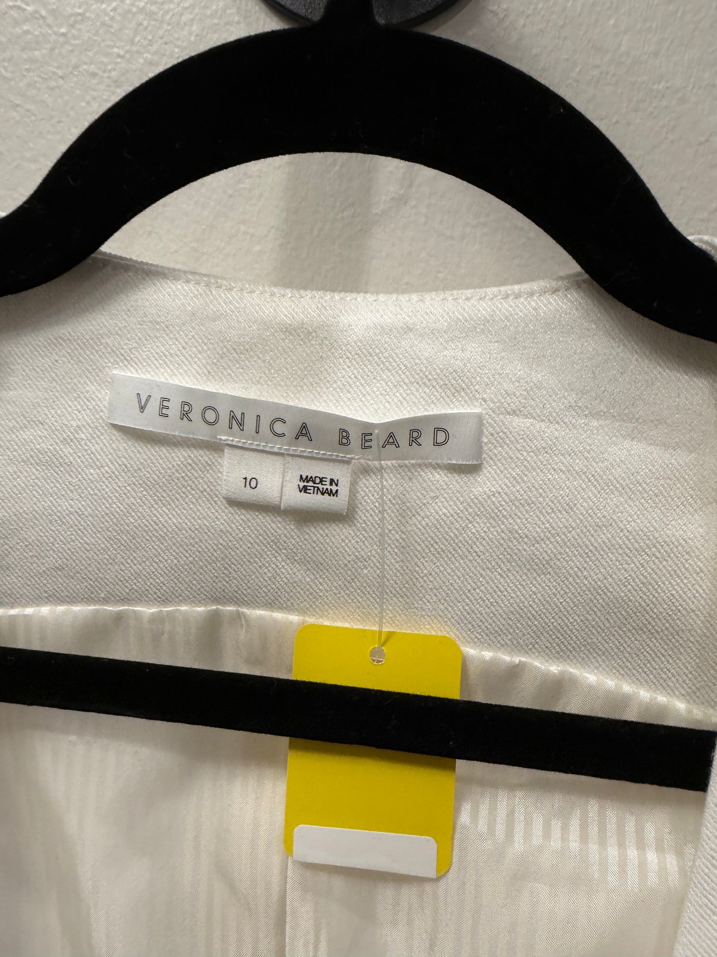 Veronica Beard White Vest, Size 10