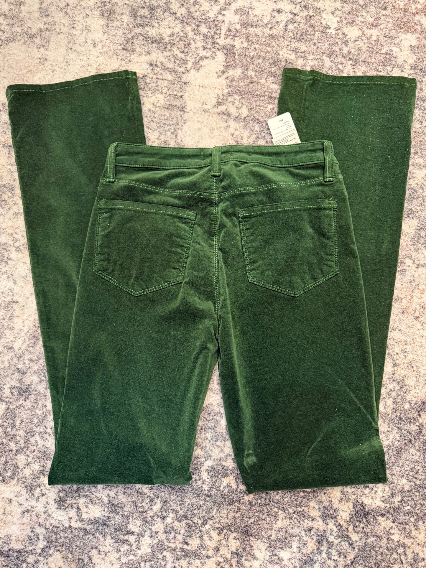 L’Agence Green Velvet Jeans, Size 25