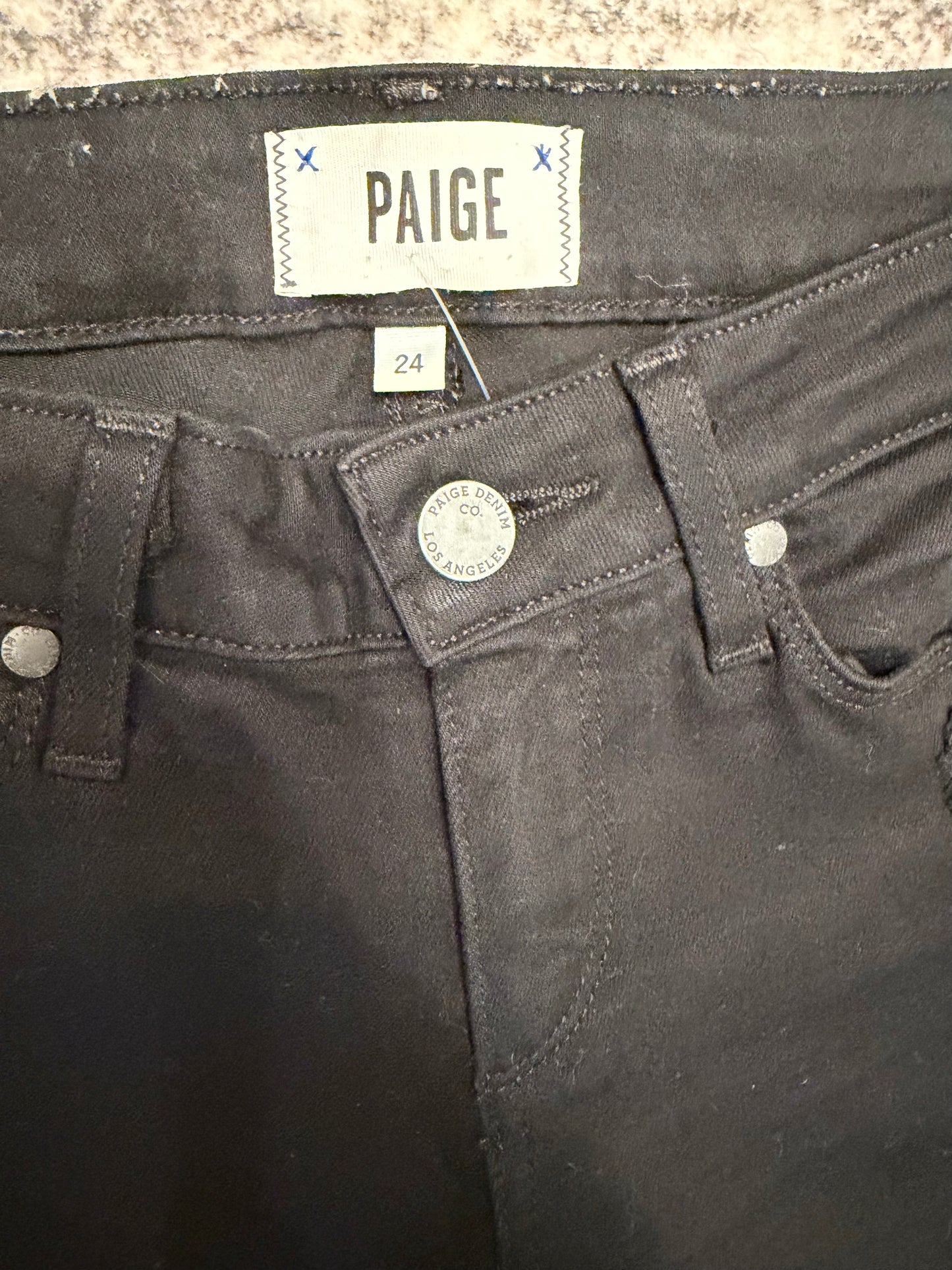 Paige Black Verdugo Skinny, Size 24