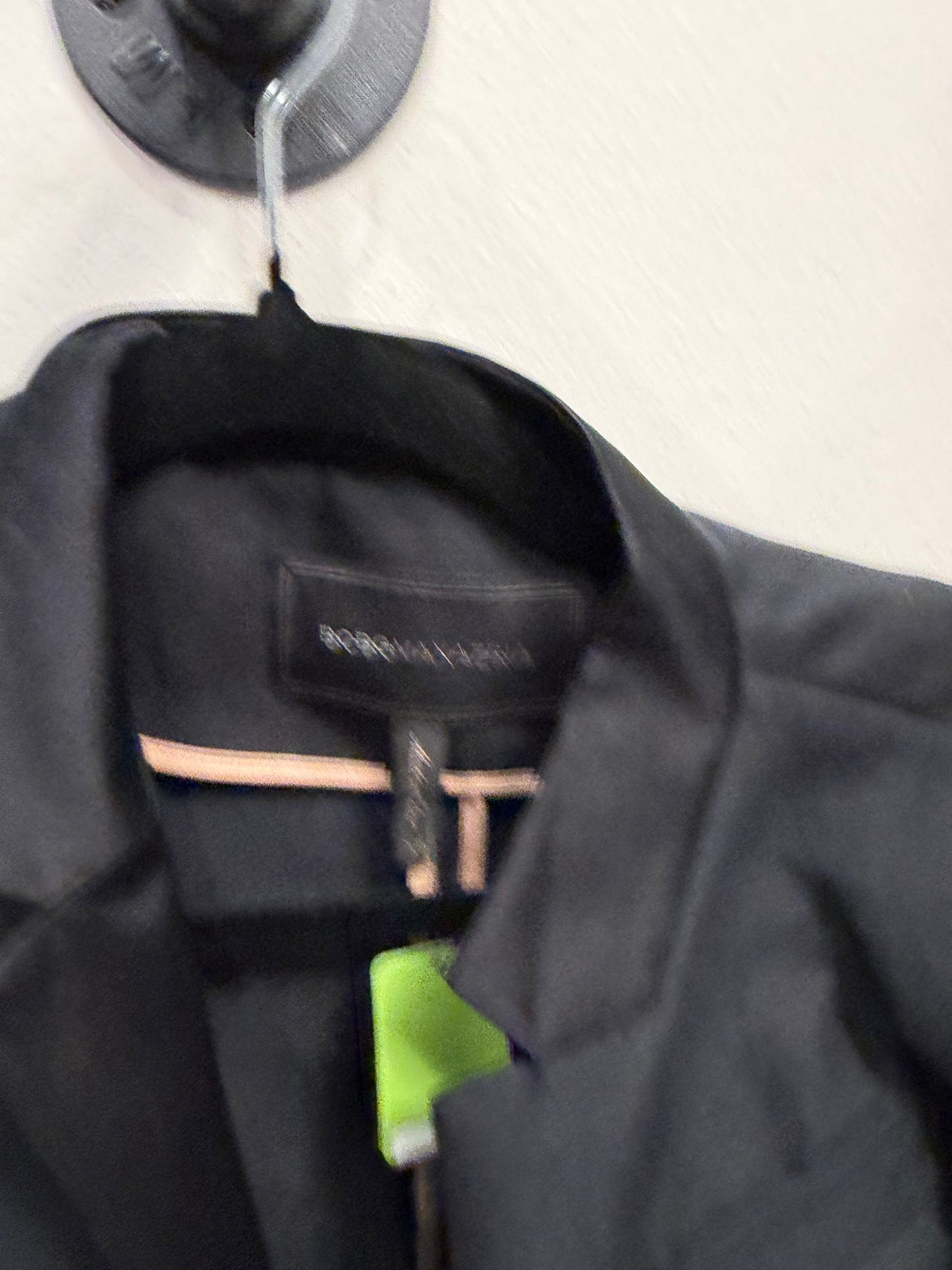 BCBG MAXAZARIA Black Coat With Zipper Detail, Size XS