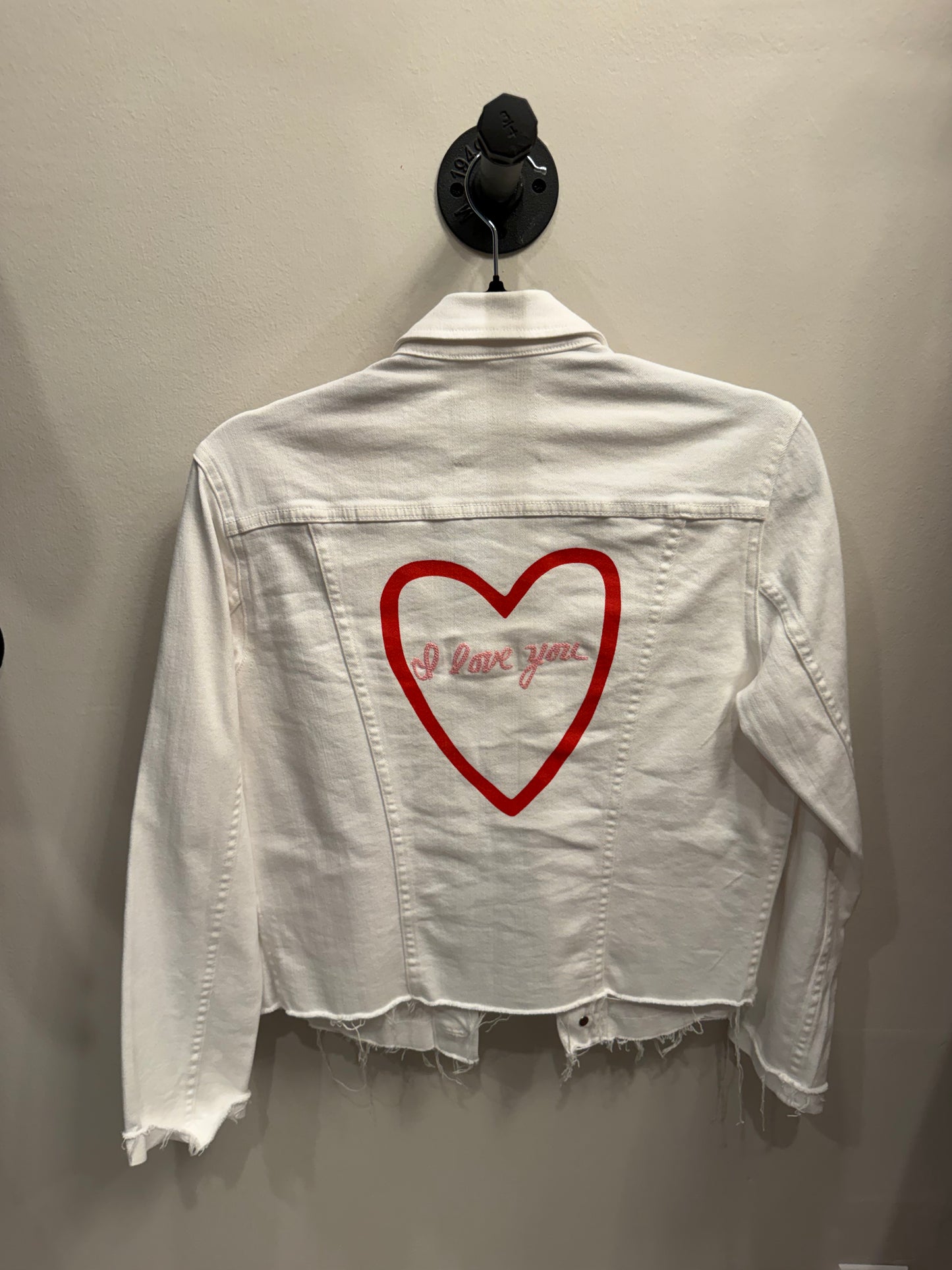 L’AGENCE White I Love You Jacket, NWT, Size M