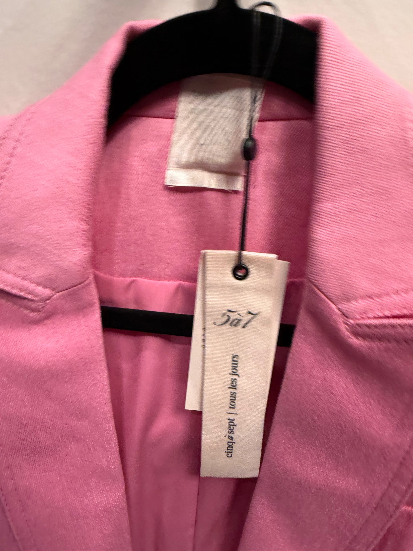 Cinq a Sept Pink Blazer with Heart Pockets, NWT, Size 0