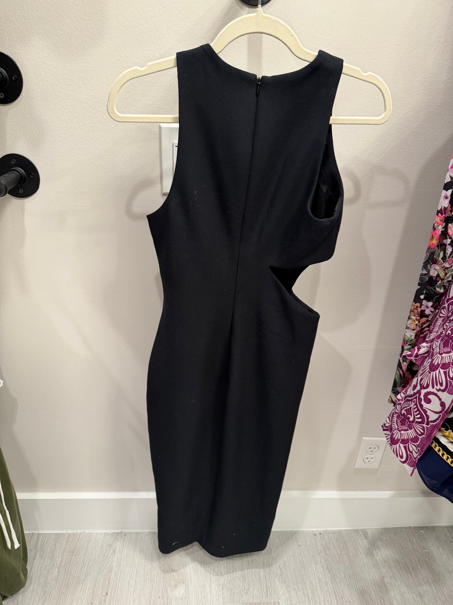 Elizabeth James Black Sleeveless Cutout Dress, NWT, Size 6