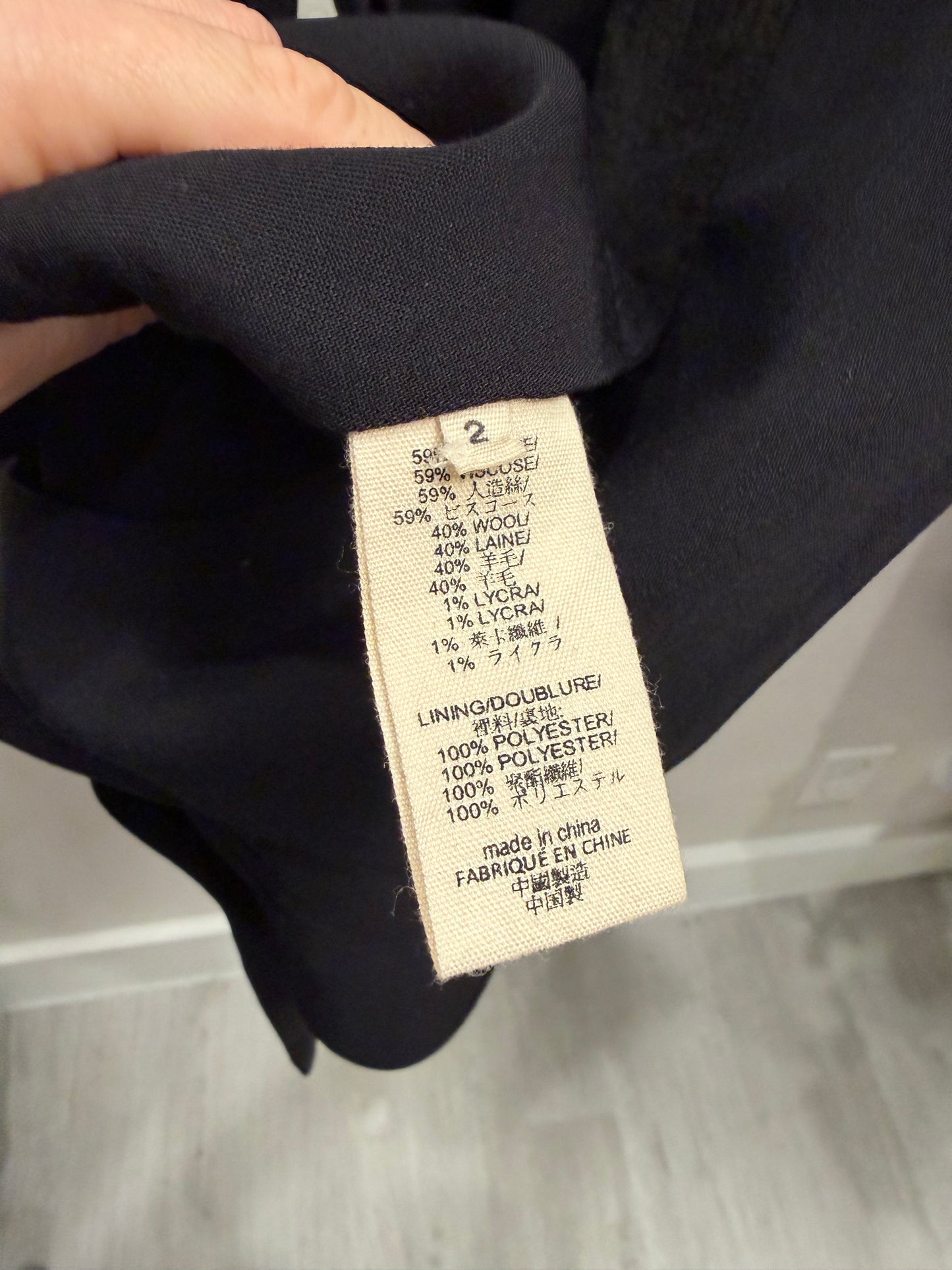 L'Agence Vest with Corset and Open Back, Size 2