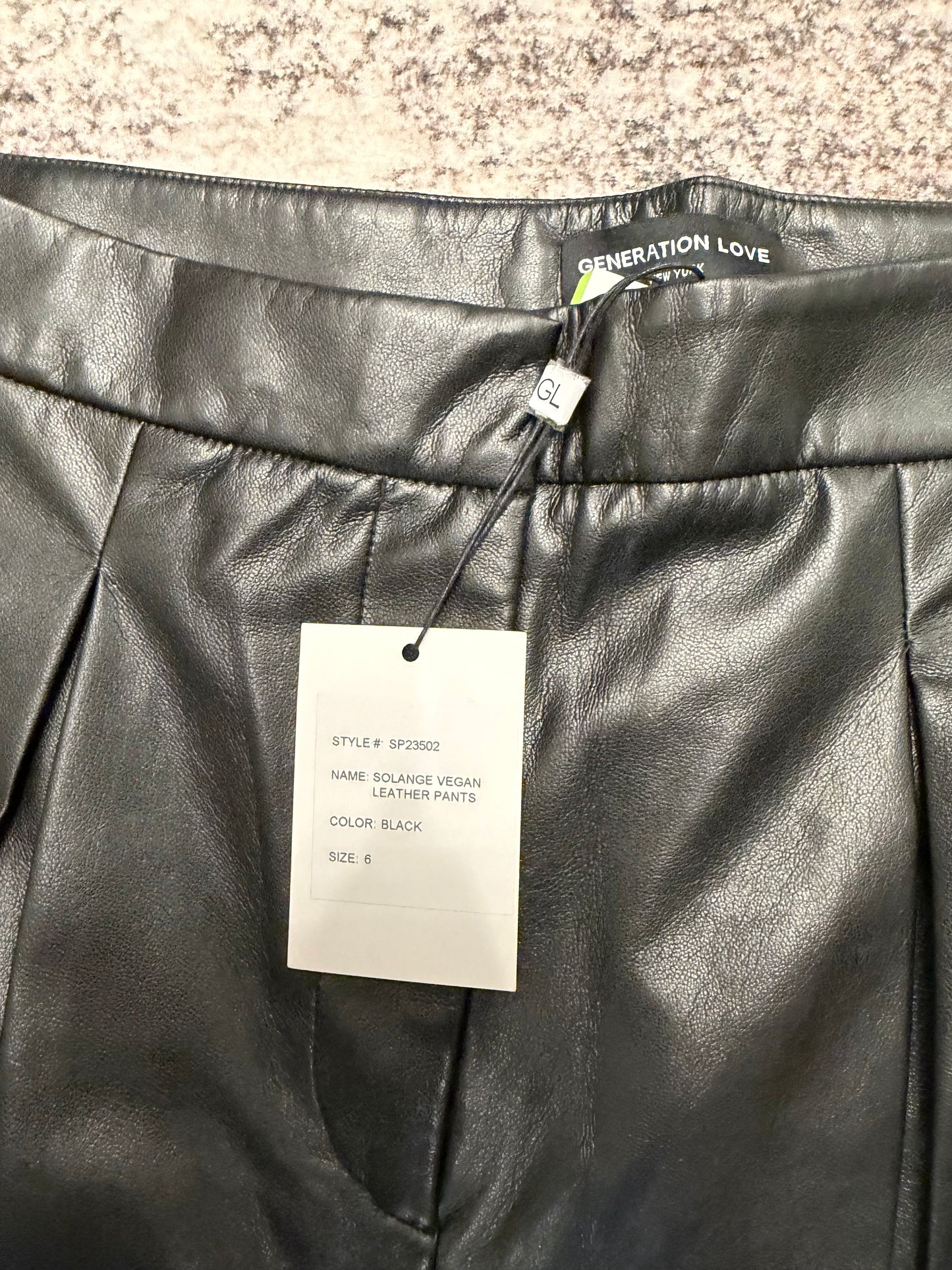 Generation Love Solange Vegan Leather Pants, NWT, Size 6