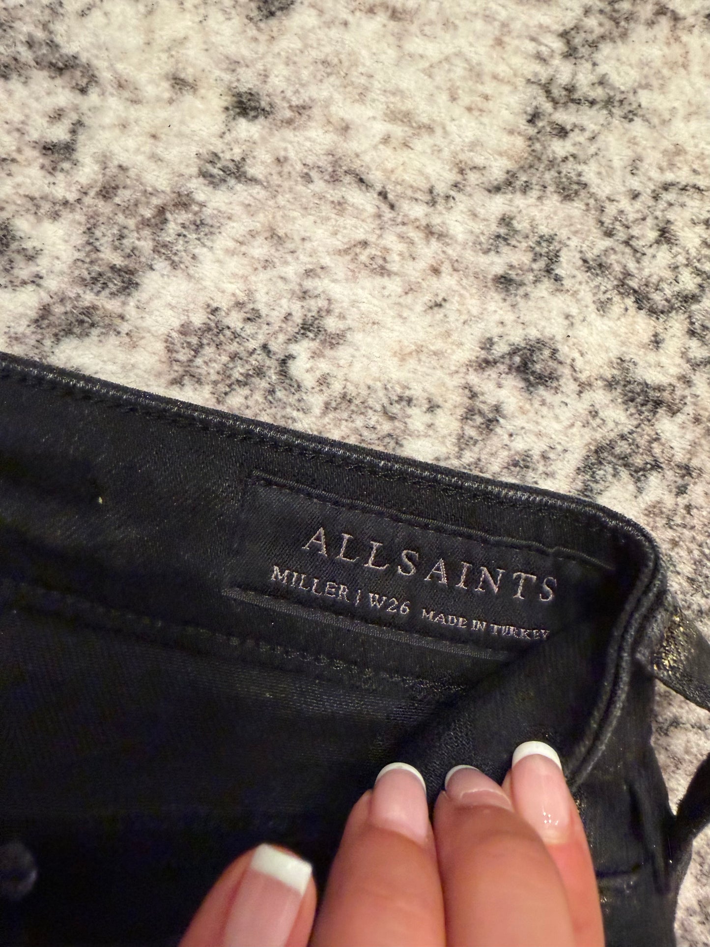 Allsaints Miller Snake Jeans, Size 26, NWT