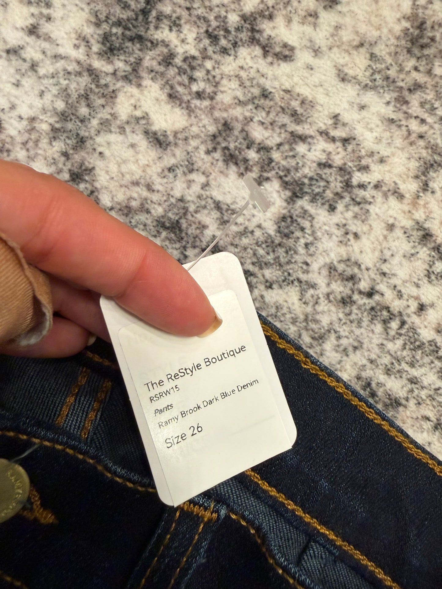 Ramy Brook Dark Blue Wash Denim, Size 26