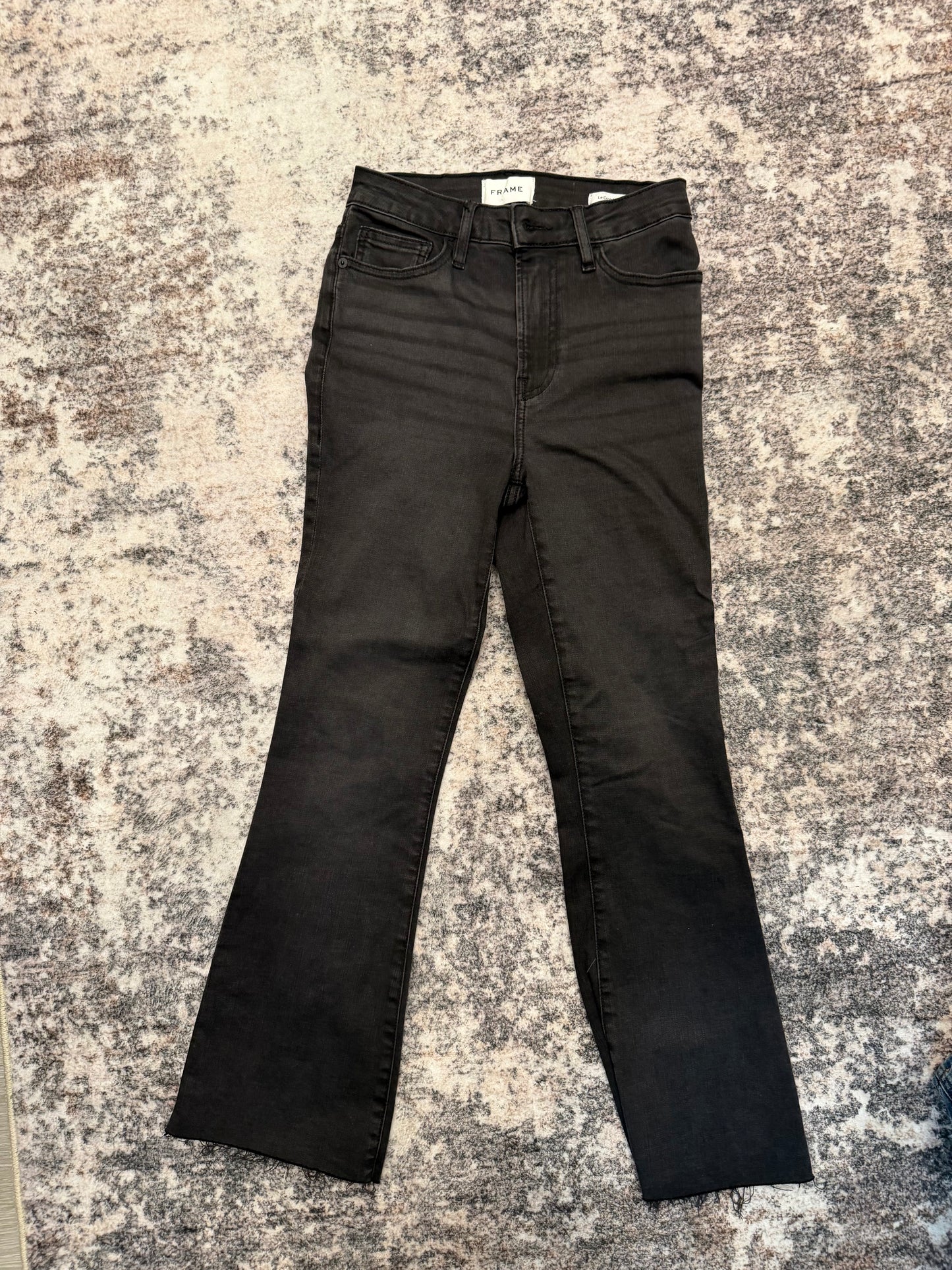 Frame Black Wash Denim, Size 25