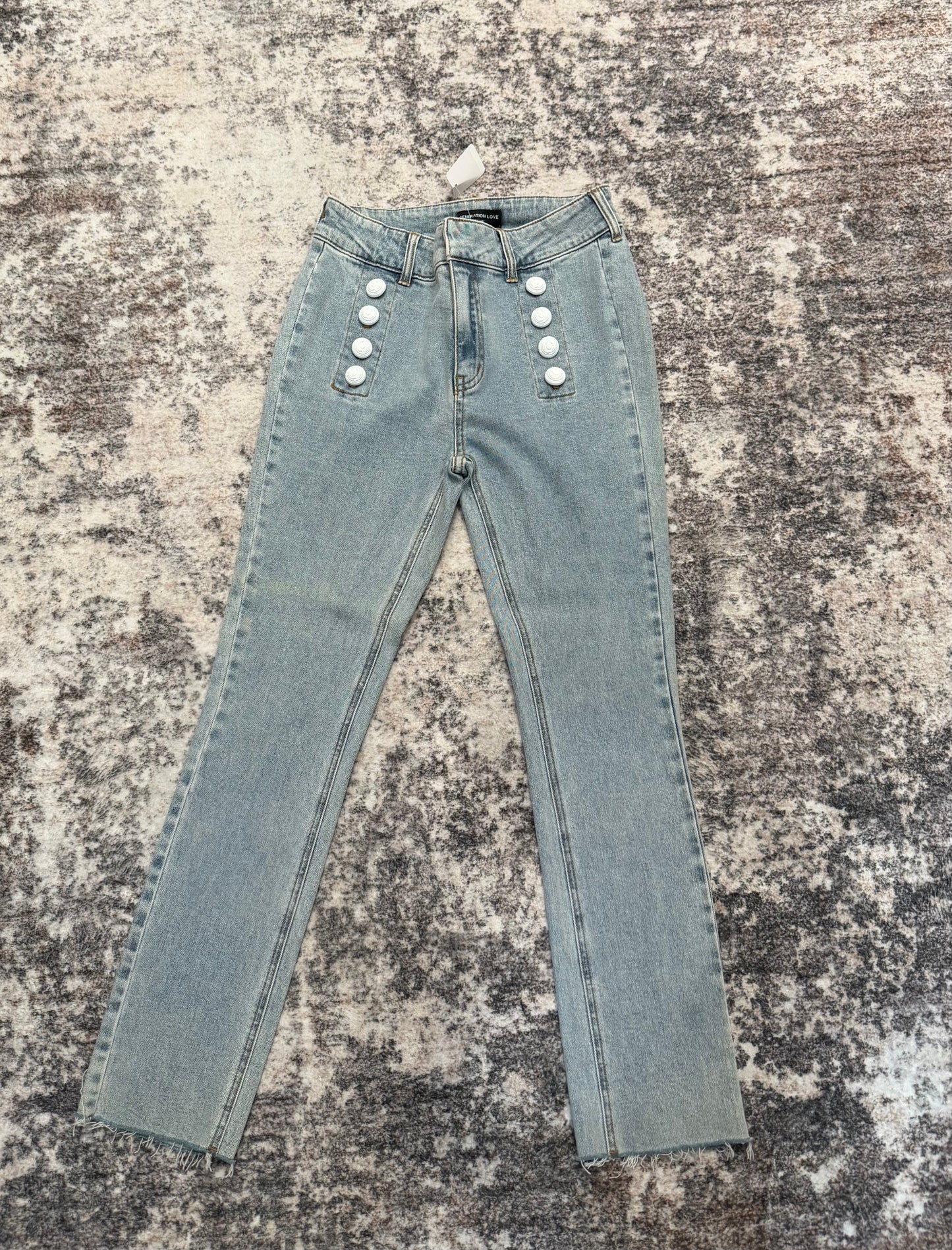 Generation Love Denim With White Buttons, Size 25