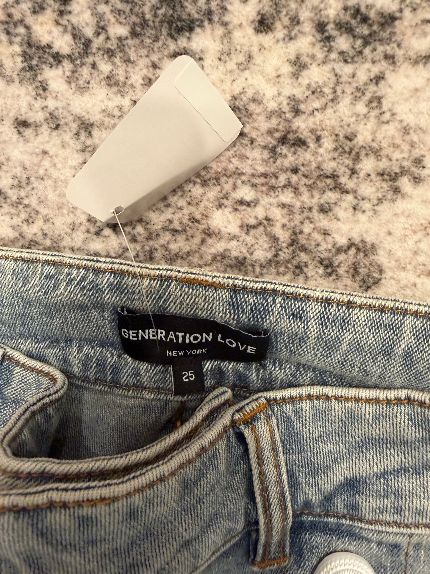 Generation Love Denim With White Buttons, Size 25