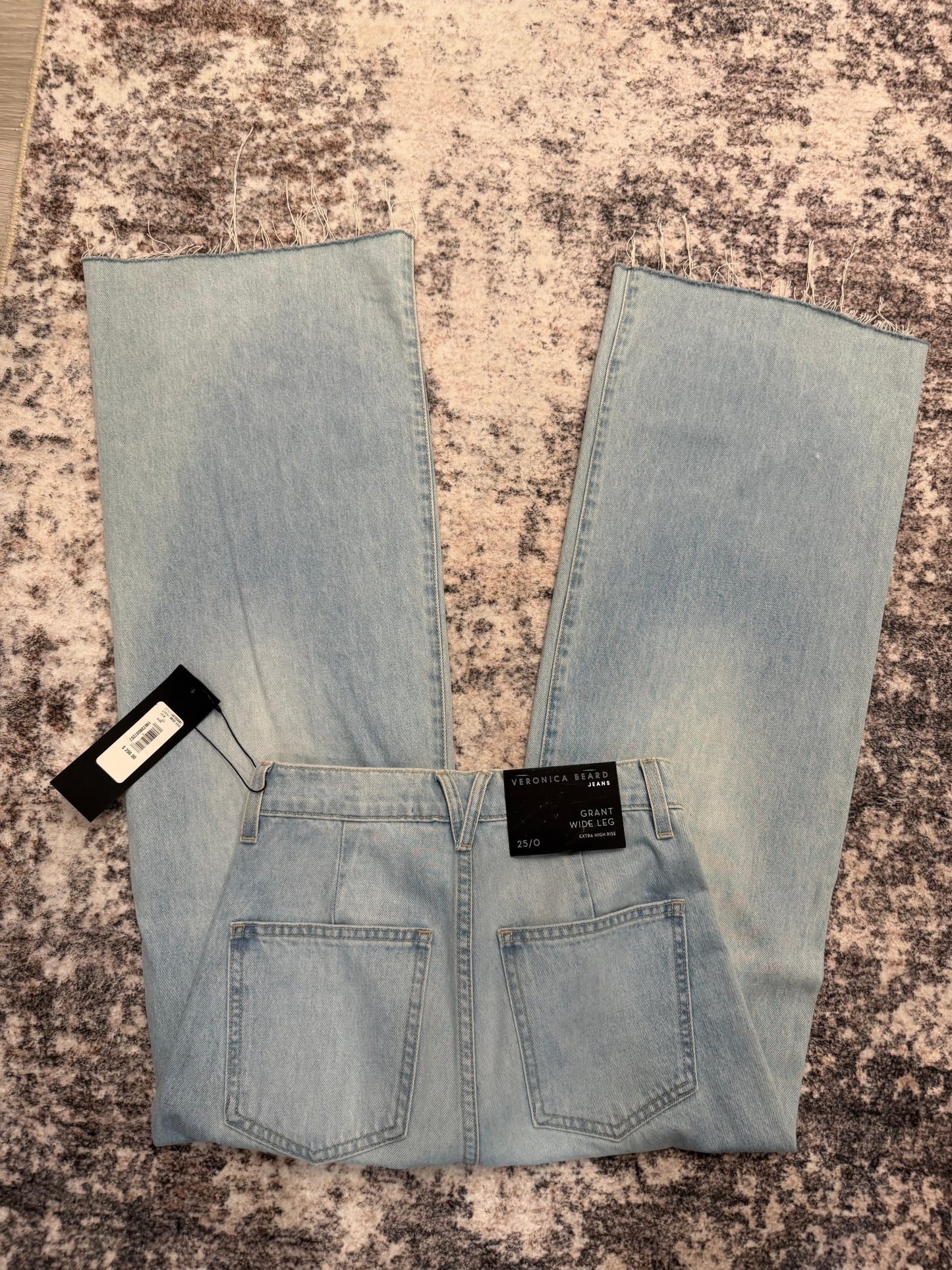 Veronica Beard Light Button Fly Zip Denim, NWT, Size 25
