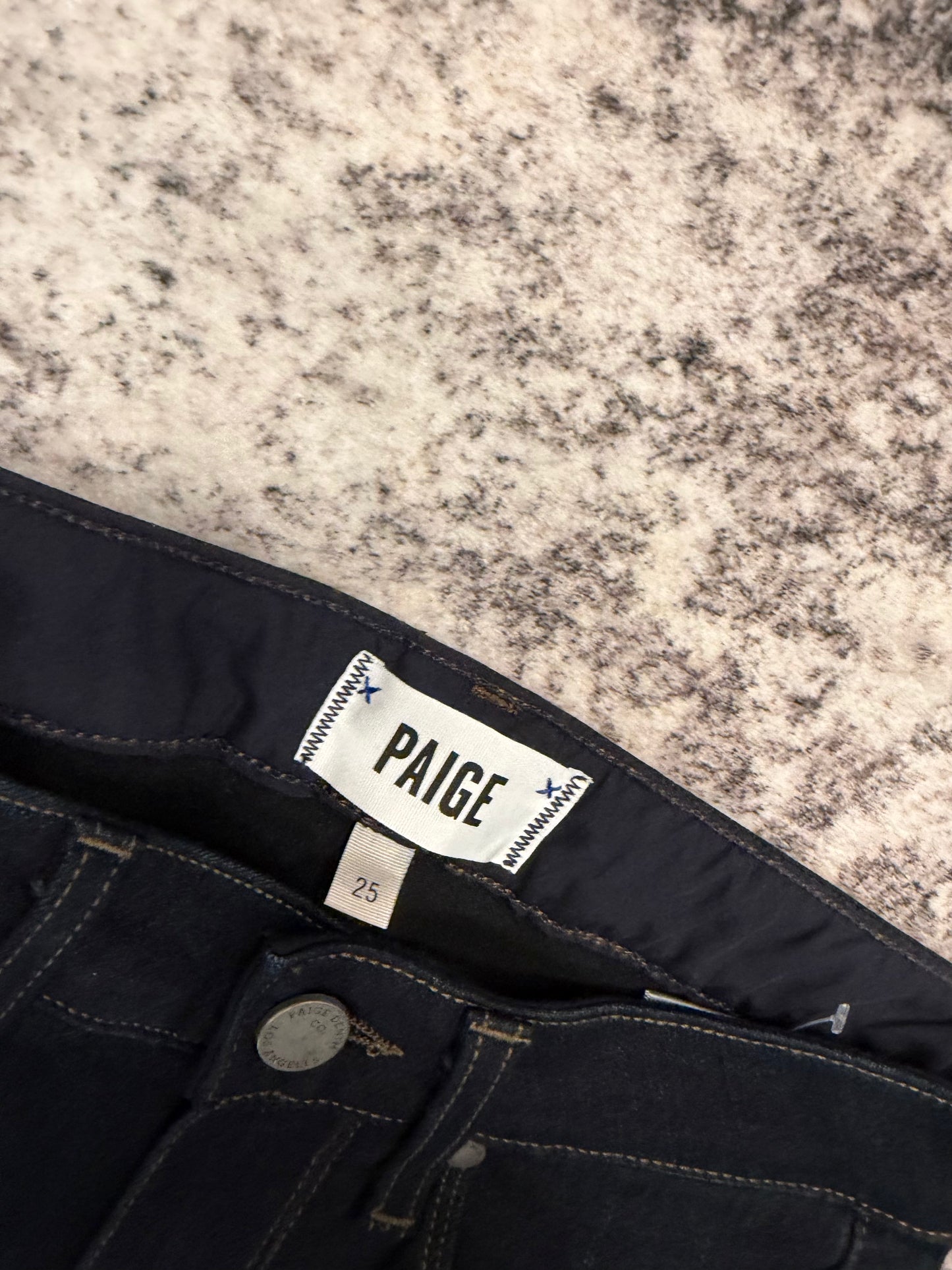 Paige Dark Denim Hoxton Ankle, Size 25