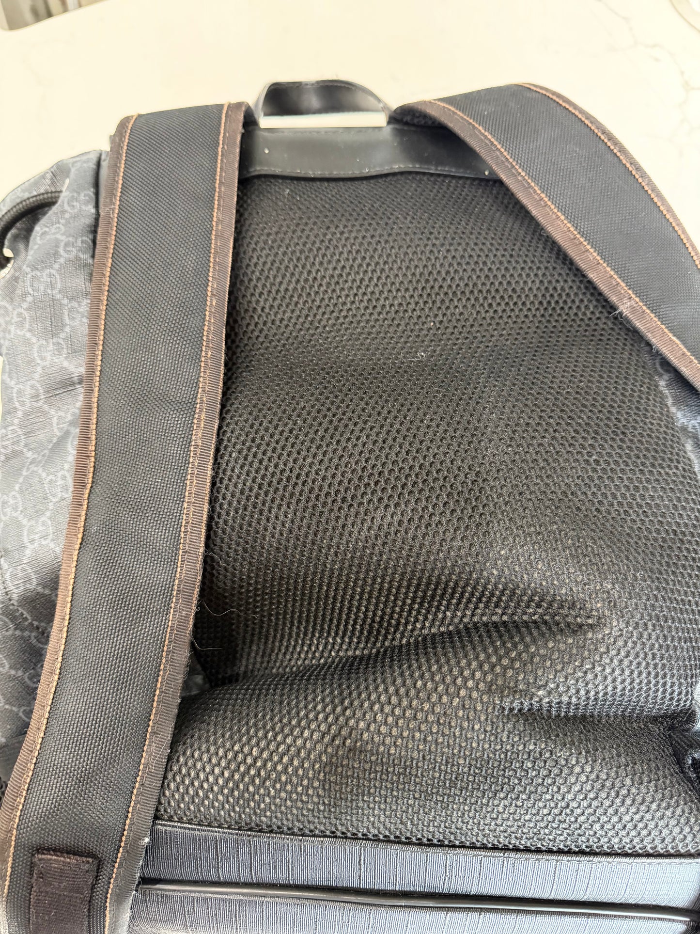 Gucci Black Backpack CC Supreme Canvas