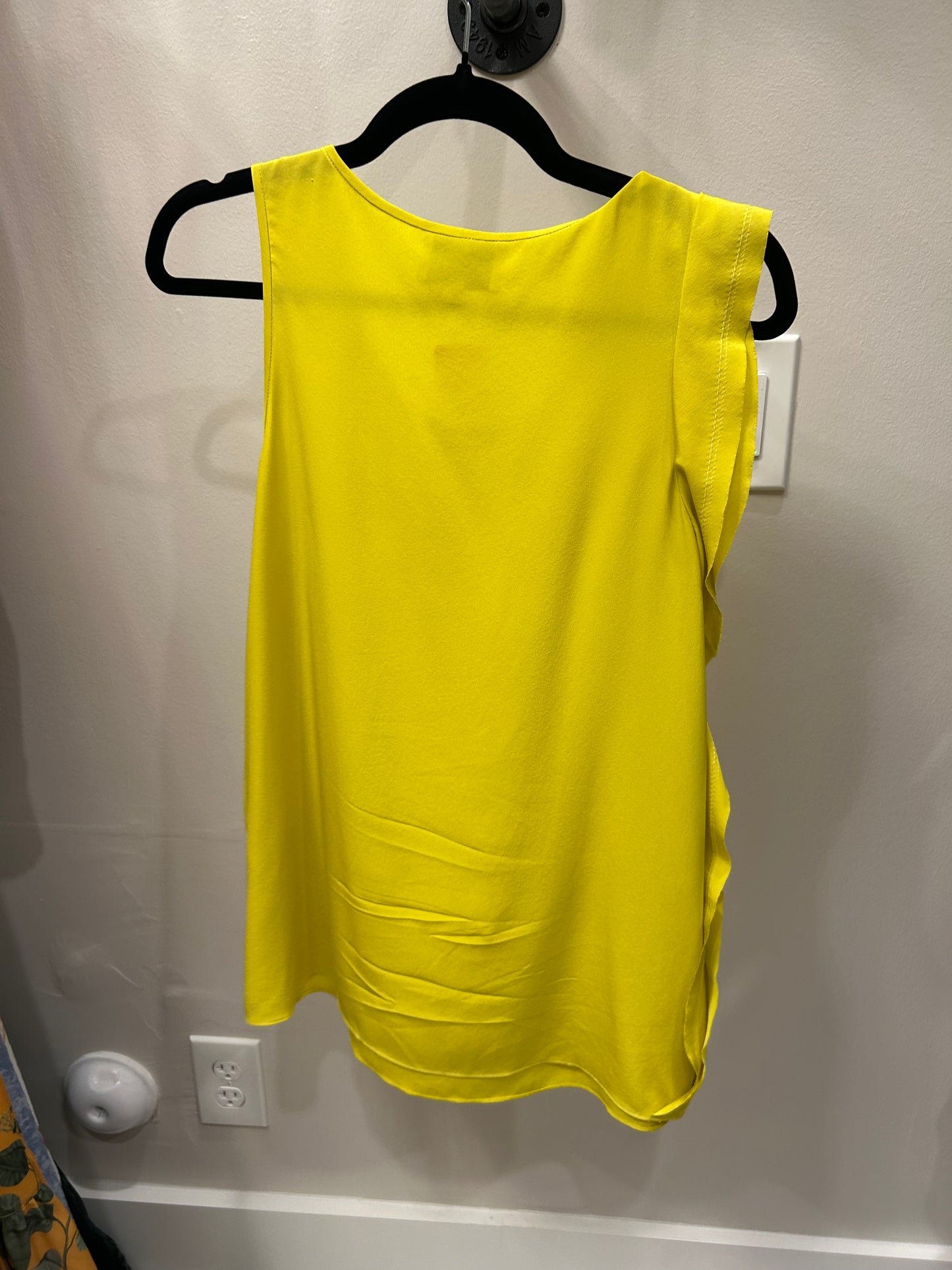 3.1 Phillip Lim Yellow Silk Sleeveless Blouse, Size 6